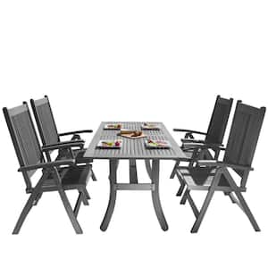 Renaissance 5-Piece Wood Rectangular Outdoor Dining Set