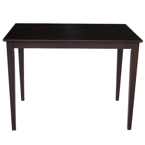 International Concepts Rich Mocha Solid Wood Counter-Height Table