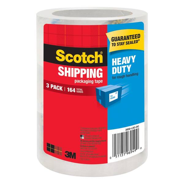 Scotch 6 Rolls Heavy Duty Shipping Packing Seal Tape 40X Stronger 3M 1.88 X 54.6 