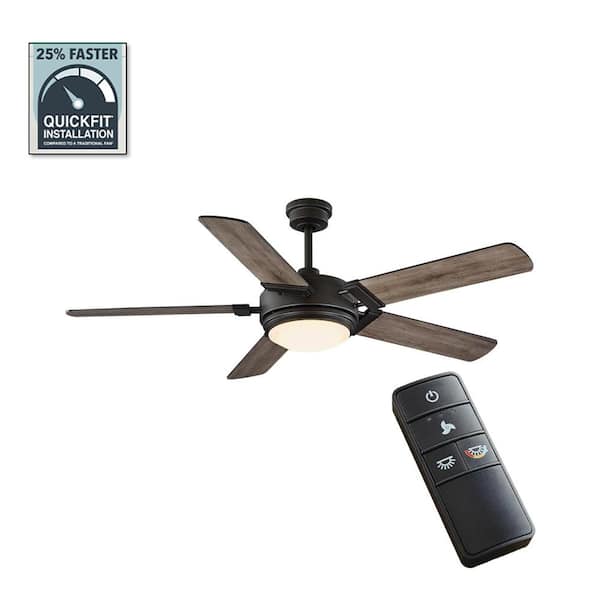 Home Decorators Collection Blakeridge 60 in. White Color Changing Integrated LED Bronze Indoor/Outdoor Ceiling Fan with Light Kit and Remote