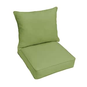23 x 25 Deep Seating Outdoor Pillow and Cushion Set in Sunbrella Spectrum Cilantro