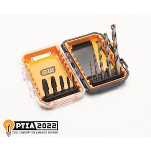 Bolt Biter Drill Bit and Screw Extractor Set with Case (10-Piece)