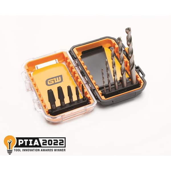 GEARWRENCH Bolt Biter Drill Bit and Screw Extractor Set with Case (10-Piece)