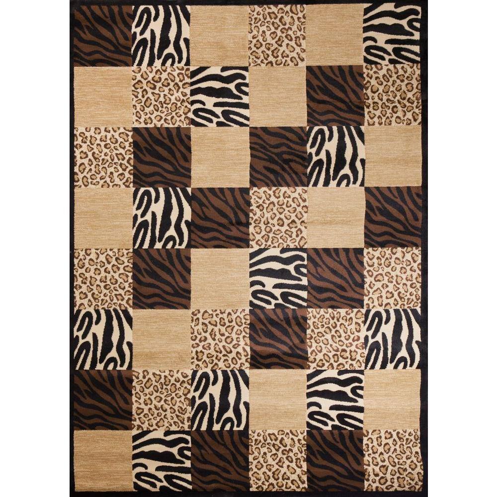 Soho Animal Boxed Black 5 ft. x 7 ft. Area Rug price history on PriceWatchPro