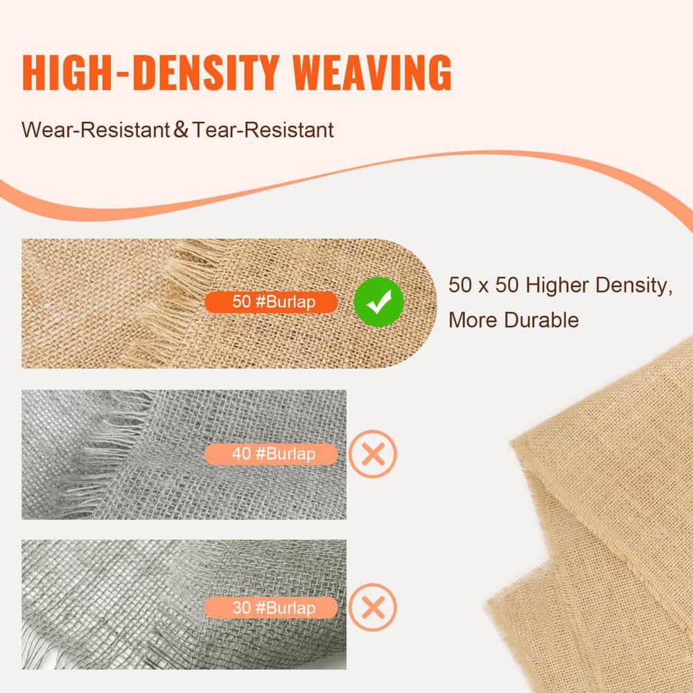 Natural Burlap Canvas Roll for Outdoor and DIY Projects