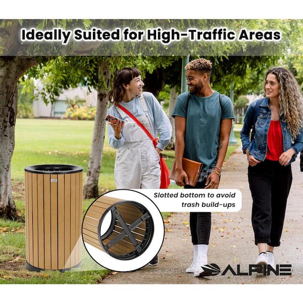 Alpine Industries 32 Gal. Cedar All-Weather Steel Commercial