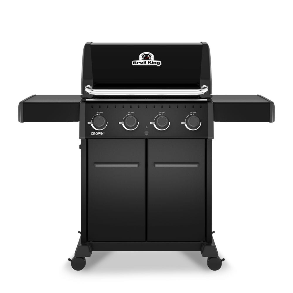Crown 420 Shadow 4-Burner Natural Gas Grill in Black