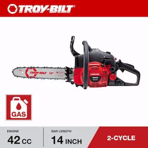14 in. 42 cc 2-Cycle Lightweight Gas Chainsaw with Automatic Chain Oiler