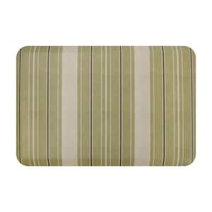 Sole Comfort Ticking Stripes 22 in. x 32 in. Green Anti-Fatigue Comfort Mat