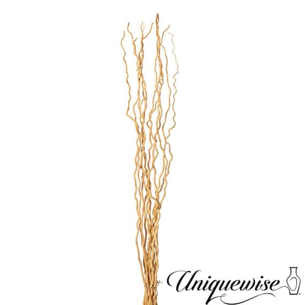 Uniquewise 57 in. Brown Natural Dry Branches Authentic Willow Birch Sticks  for Home Decoration Wedding Craft QI004415 - The Home Depot
