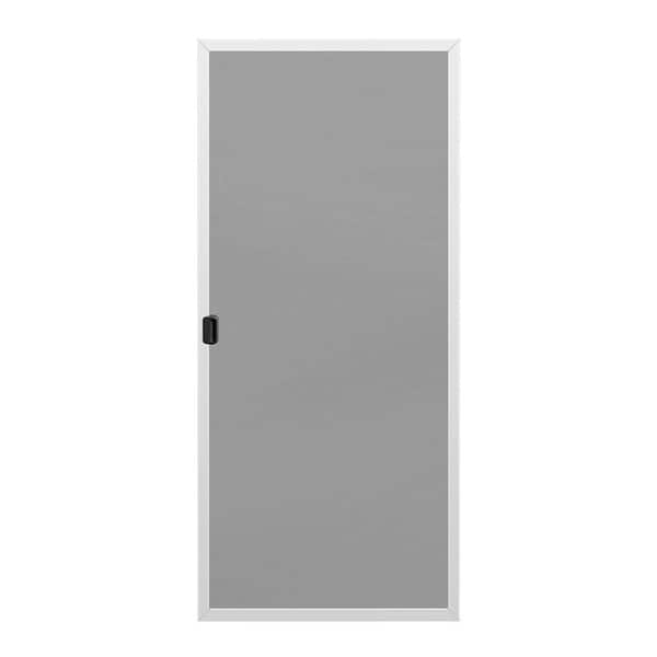 JELD-WEN 36 in. x 80 in. Premium Atlantic White Painted Aluminum Left-Hand Sliding Patio Door Screen