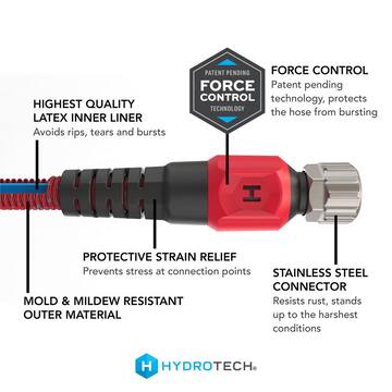 Hydrotech ProSeries Expandable 3/4 in. Diameter x 200 ft. Garden Water Hose 5595C3