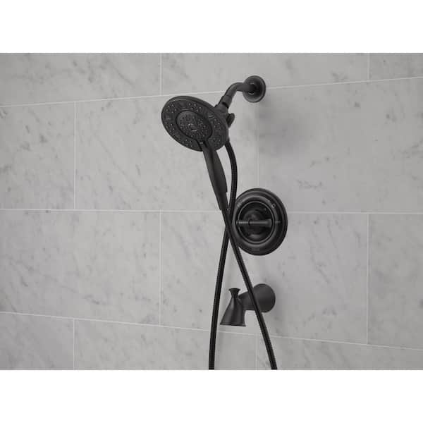 Chamberlain In2ition Single-Handle 4-Spray Tub and Shower Faucet in Matte Black (Valve Included)