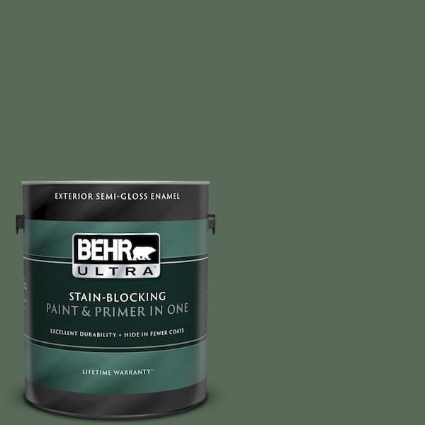 BEHR ULTRA 1 gal. #UL210-2 Royal Orchard Semi-Gloss Enamel Exterior Paint and Primer in One