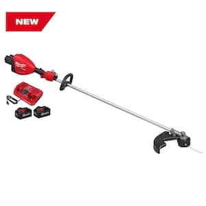 M18 FUEL 18V Brushless Cordless 17 in. Dual Battery Straight Shaft String Trimmer with (2) 8.0 Ah Batteries and Charger