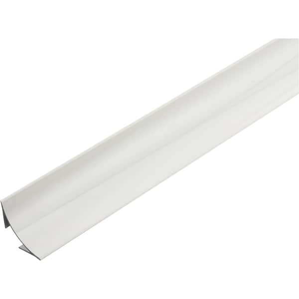 DURACOVE HK 1.125 in. D x 98.5 in. W x 98.4 in. L Trim Alumium Pwdr Ctd White Molding and Transition Trim