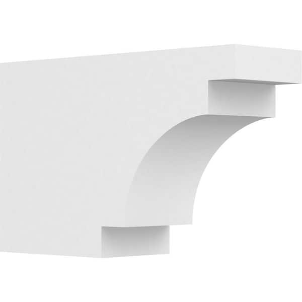 Ekena Millwork 5 in. x 10 in. x 16 in. Mediterranean PVC Rafter Tail Brace