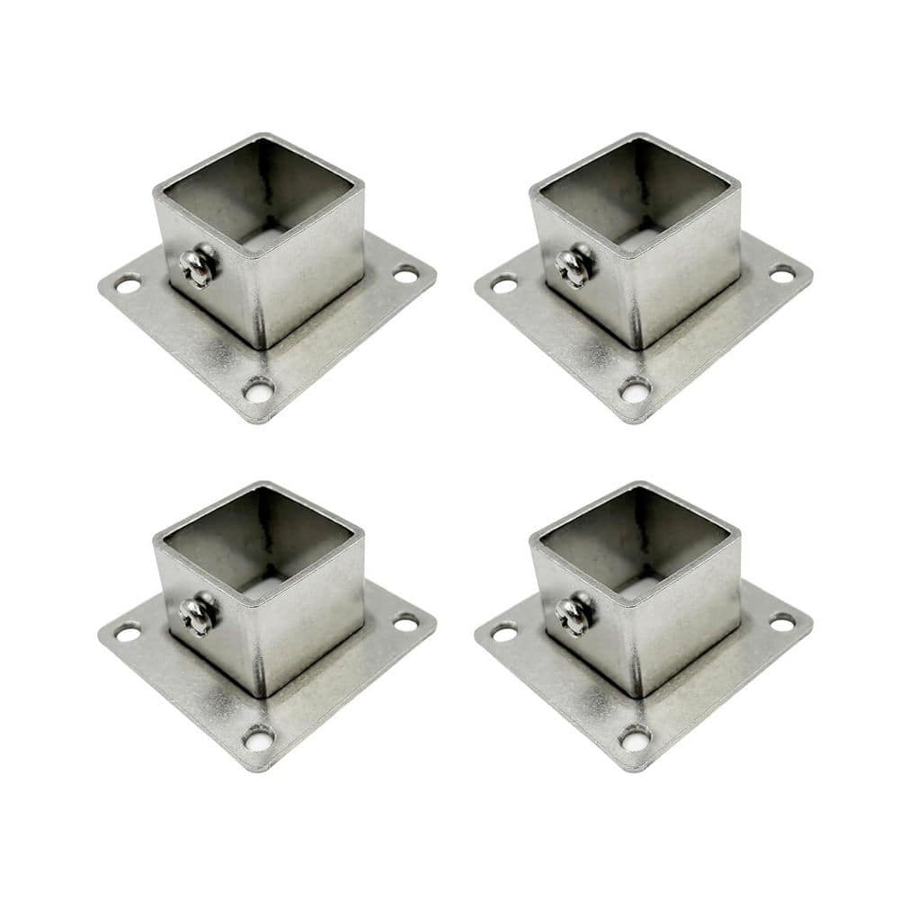 4 Pack Square Deck Post Brackets Stainless Steel Post Anchors Support Sockets for Wood Fence Railing Holders 1.2 x 1.2 price history on PriceWatchPro