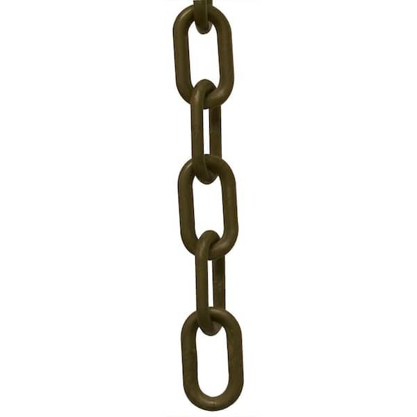 Mr. Chain 1.5 in. (#6, 38 mm) x 25 ft. Khaki Gold Plastic Chain