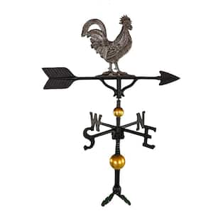 32 in. Deluxe Swedish Iron Rooster Weathervane