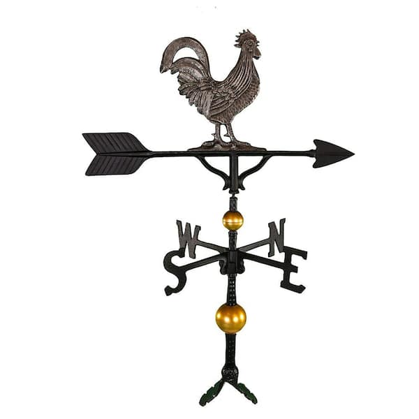 Montague Metal Products 32 in. Deluxe Swedish Iron Rooster Weathervane