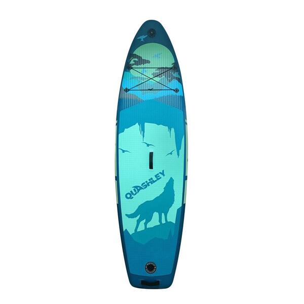 Afoxsos 9.83 ft. Antique Blue Green PVC Inflatable Stand Up Paddle Board with Accessories
