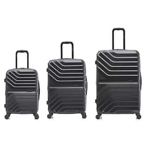 Aurum Lightweight Hard Side Spinner 3-Piece Luggage Set 20 in./24 in./28 in. Black