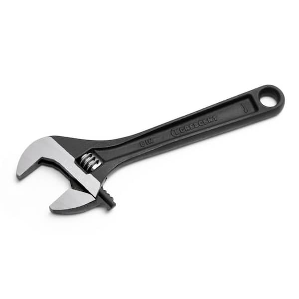 Crescent 6 in. Black Oxide Adjustable Wrench AT26VS - The Home Depot