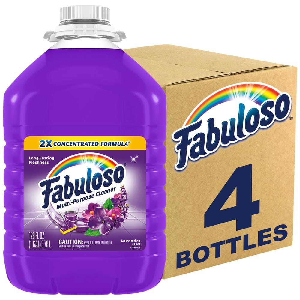 Fabuloso 128 Oz. Lavender 2x Concentrated Multi Purpose Cleaner (4 Pack 