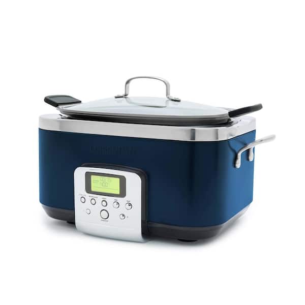 GreenPan 6 Qt. Oxford Blue Ceramic Nonstick Slow Cooker