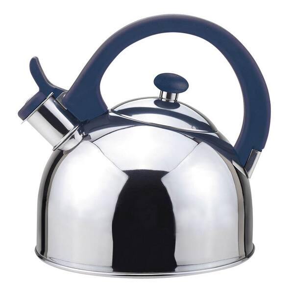 Magefesa Acacia 2 Qt. Stainless Steel Stovetop Tea Kettle with Whistle in Blue