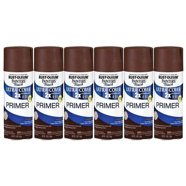 Painter's Touch 12 oz. Flat Red Primer Spray Paint (6-Pack)-DISCONTINUED