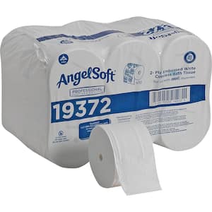 Embossed 3.85 in. x 4.05 in. Coreless Bathroom Tissue 2-Ply (1125 Sheets per Roll)