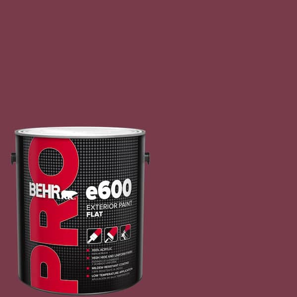 BEHR PRO 1 gal. #BIC-51 July Ruby Flat Exterior Paint