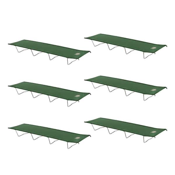 Kamp-Rite Compact Lightweight Economy Cot, Use for Extra-Bed or Lounge (6-Pack)