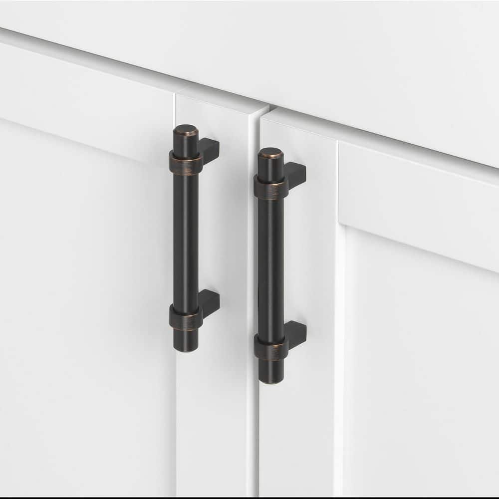 Oil Rubbed Bronze Modern Bar Pull with Mounting Hardware