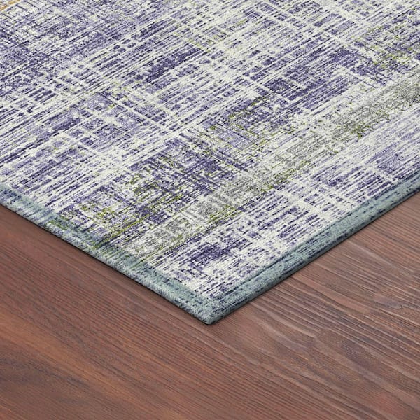 Chantille Machine Washable Indoor/Outdoor Abstract ACN2388 Lavender 3 ft. x 5 ft. Area Rug
