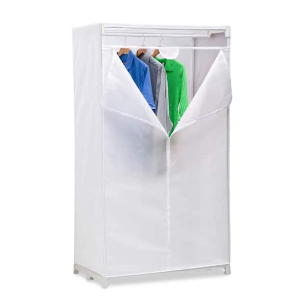 Honey-Can-Do White Portable Closet (19.37 in. W x 63.78 in. H)