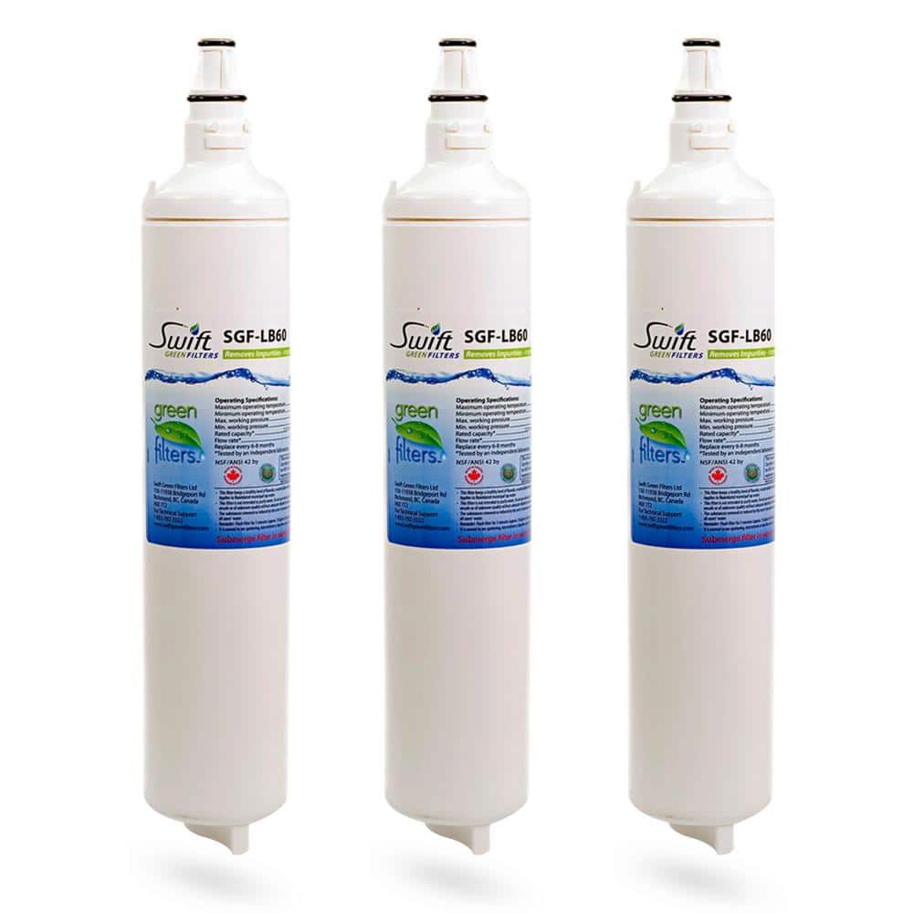 Compatible Refrigerator Water Filter for LG 5231JA2006B, LT 600P, 46-9990(3 PacK) price history on PriceWatchPro