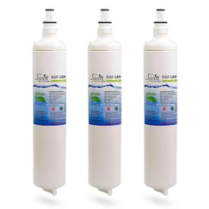 Compatible Refrigerator Water Filter for LG 5231JA2006B, LT 600P, 46-9990(3 PacK)