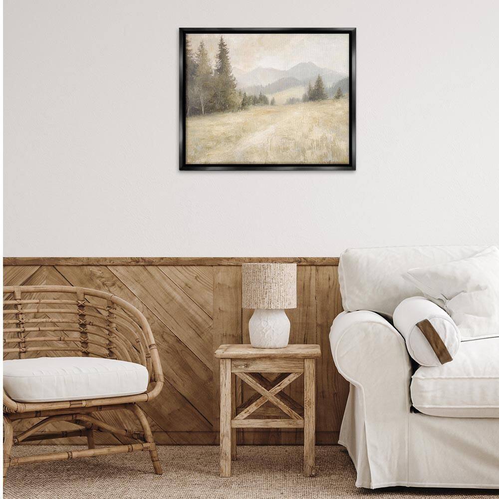 Fog on Mountain Valley by Petal Prints Design Black Floater Frame Nature Graphic Art Print 25 in. x 31 in. price history on PriceWatchPro