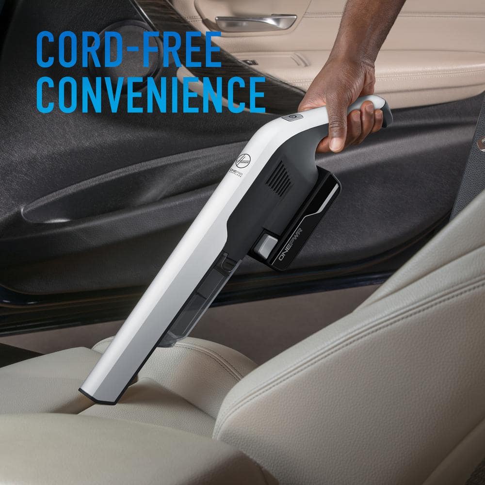 White Cordless Handheld Vacuum with HEPA Filter