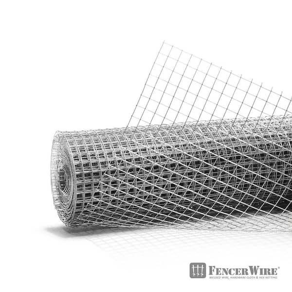 Fencer Wire 1/2 in. x 2 ft. x 100 ft. 19-Gauge Hardware Cloth, Galvanized  Welded Cage Wire Poultry Netting Square Chicken Fencing CA19-2X100MF12@HD -  The Home Depot