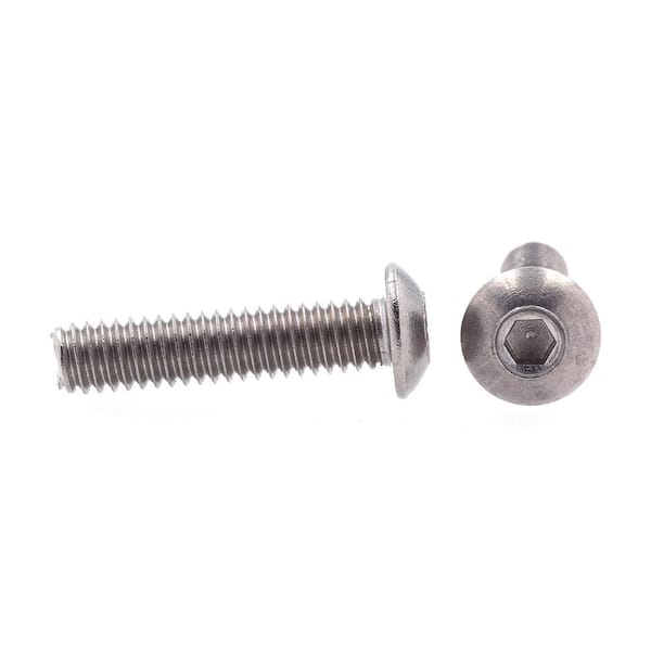 1-64 x 3/8 Button Head Socket Cap Screw, 18-8 Stainless Steel (Box of