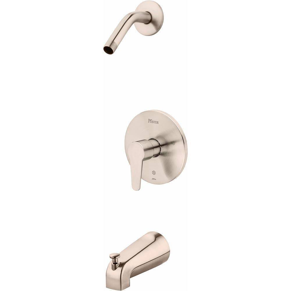 Pfister Pfirst Series J89-020K Shower Trim Kit – Brushed Nickel, 1-Handle