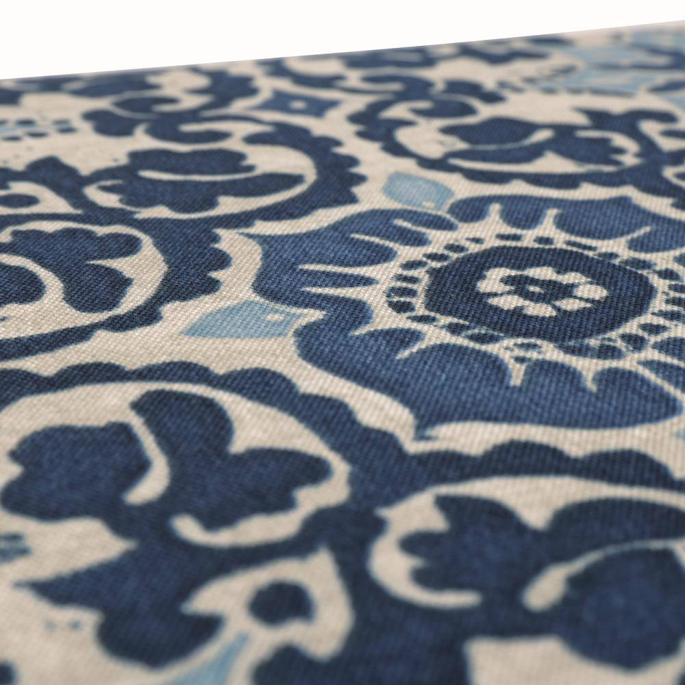 Blue Rectangular Floral Outdoor Throw Pillows - Set of 2