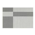EveryTable White and Black Twill Placemat (Set of 12)