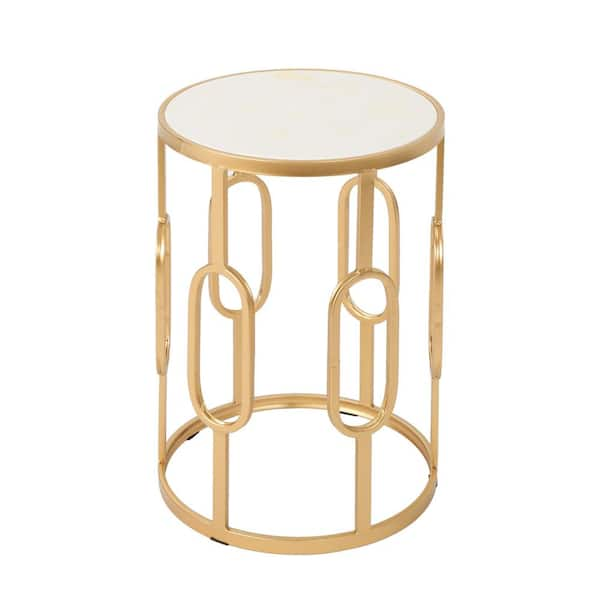 Noble House Mahalia White Finish End Table