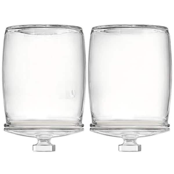 2-Pack Glass Cookie Jar with Airtight Lids, Large Wide Mouth Mason Jar for Kitchen Pantry and Laundry Room