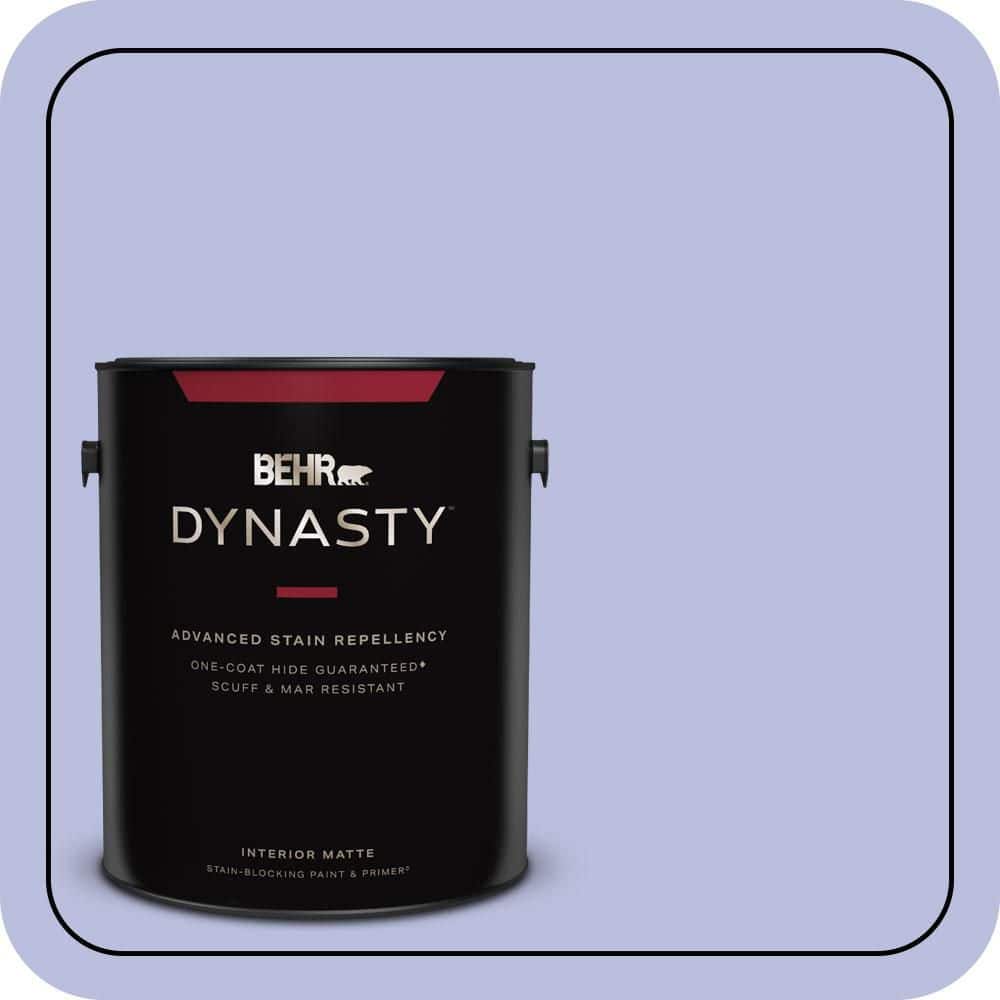 1 gal. #620A-3 Rhapsody Lilac Matte Interior Stain-Blocking Paint & Primer